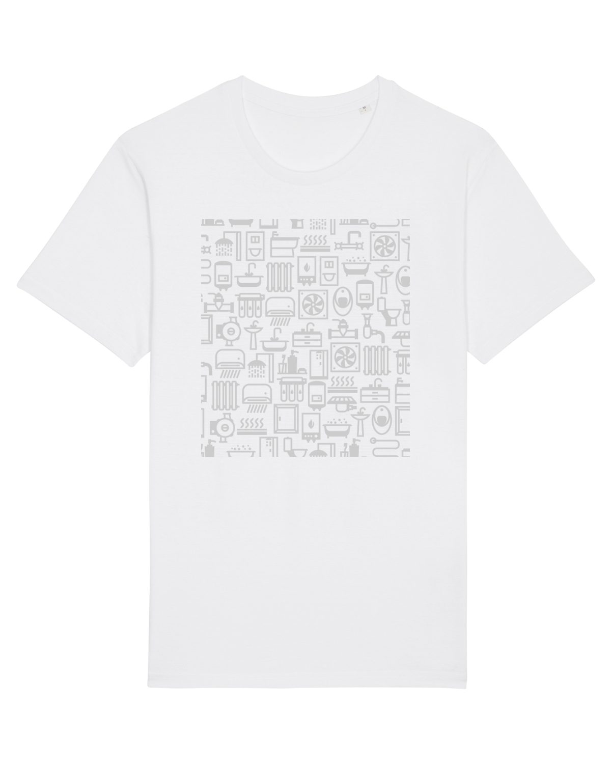 Tricou mânecă scurtă Unisex Rocker White