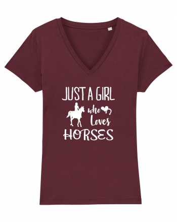 Love horses Burgundy