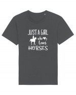 Love horses Tricou mânecă scurtă Unisex Rocker