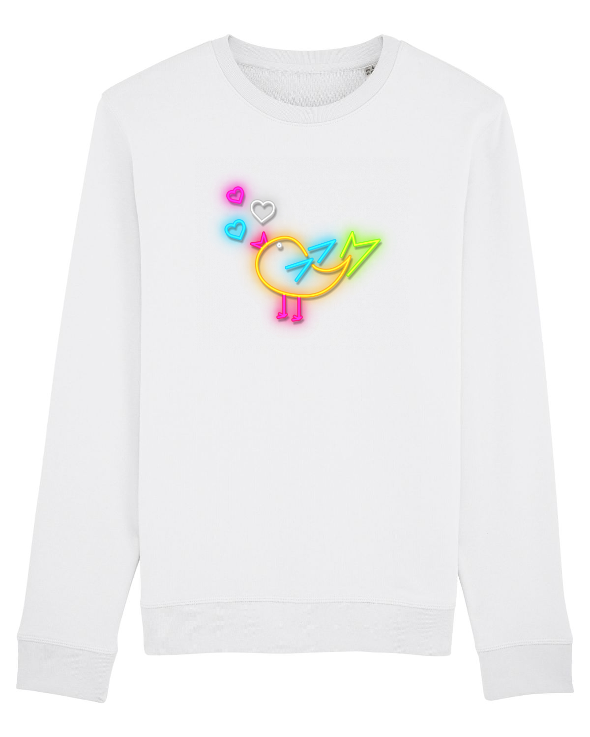 Bluză mânecă lungă Unisex Rise White