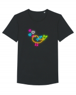 Mi-a șoptit o păsărică Tricou mânecă scurtă guler larg Bărbat Skater