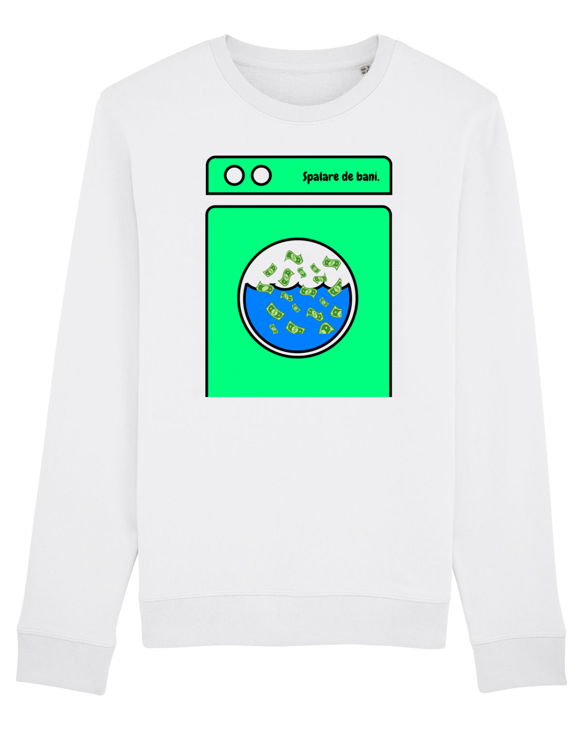 Bluză mânecă lungă Unisex Rise White