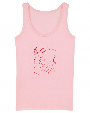 WOMAN FACE Cotton Pink