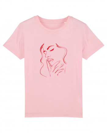 WOMAN FACE Cotton Pink