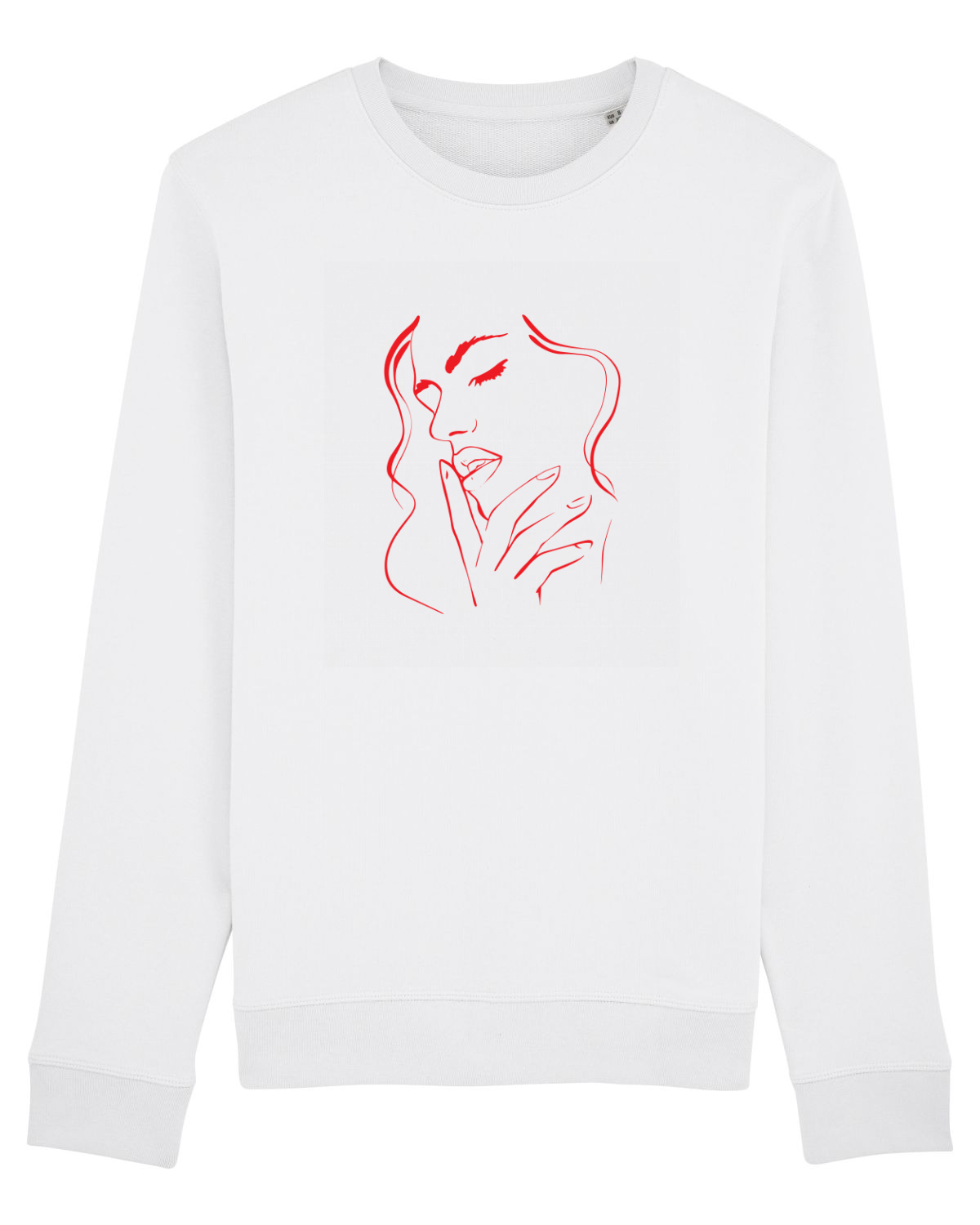 Bluză mânecă lungă Unisex Rise White