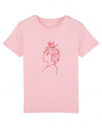 WOMAN FACE Cotton Pink