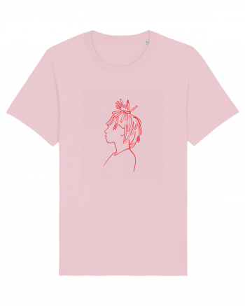 WOMAN FACE Cotton Pink