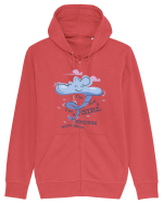 I'm Not A Girl I'm A Storm With Skin Hanorac cu fermoar Unisex Connector