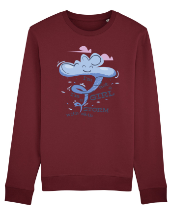 I'm Not A Girl I'm A Storm With Skin Burgundy