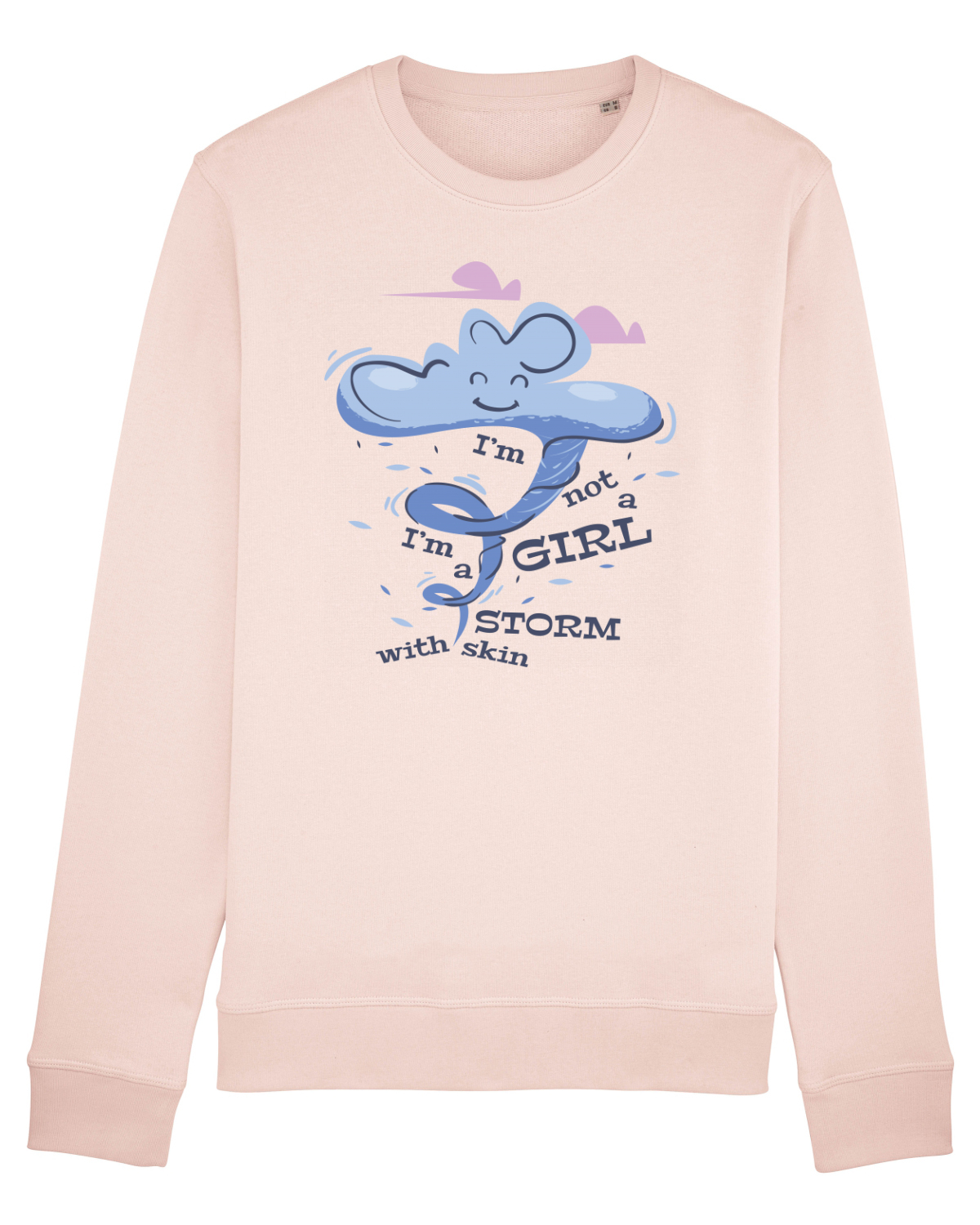 Bluză mânecă lungă Unisex Rise Candy Pink