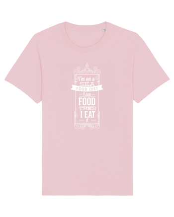 I'm On A Sea Food Diet Cotton Pink