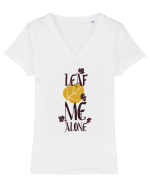 Leaf Me Alone Tricou mânecă scurtă guler V Damă Evoker