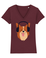 Loud Dog Tricou mânecă scurtă guler V Damă Evoker