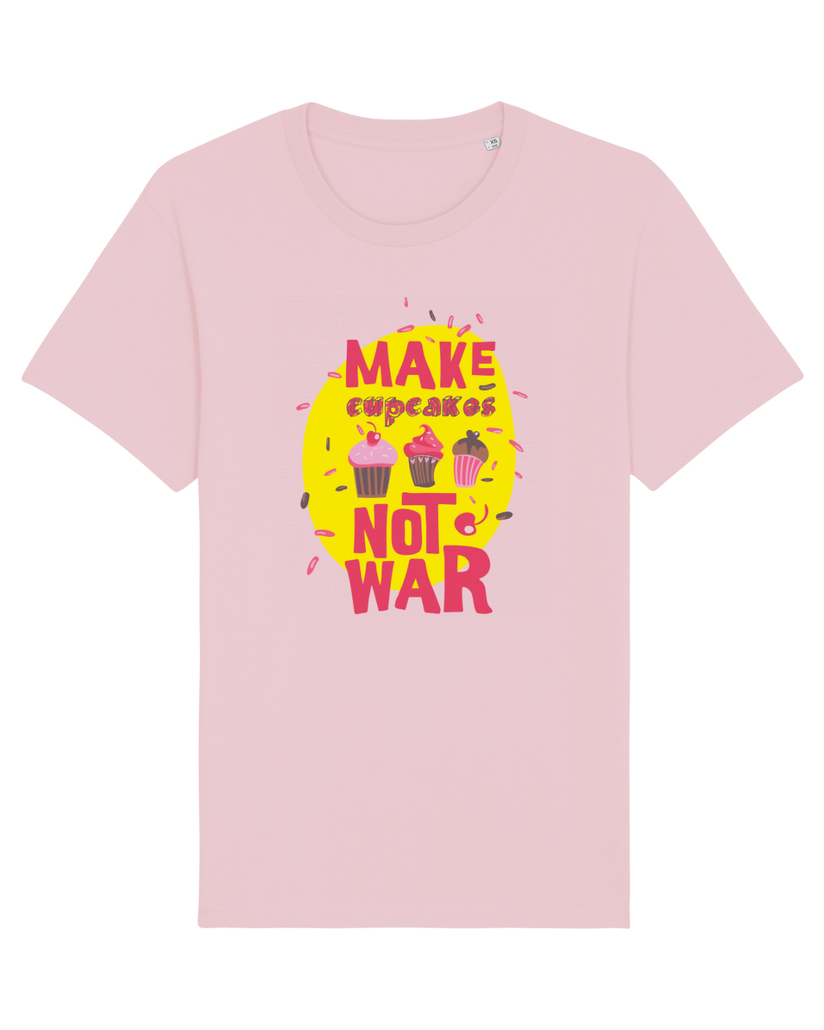 Tricou mânecă scurtă Unisex Rocker Cotton Pink