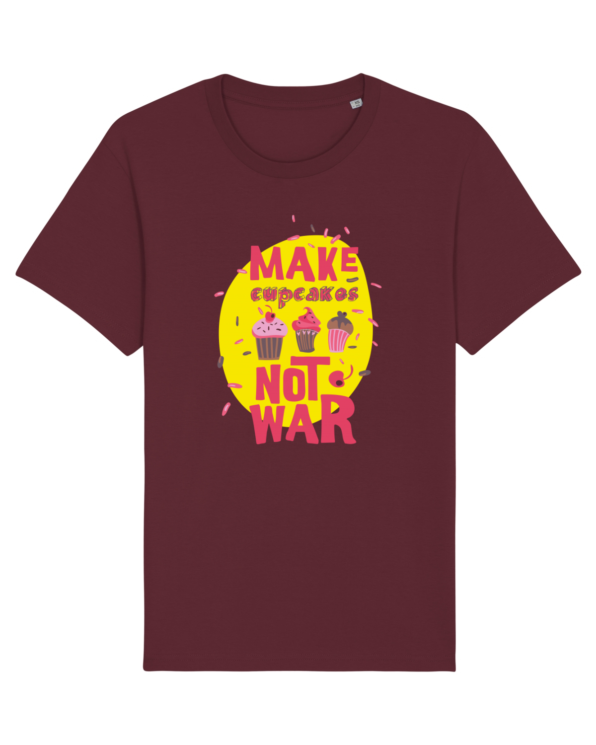 Tricou mânecă scurtă Unisex Rocker Burgundy