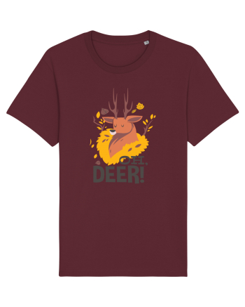 Oh, Deer! Burgundy
