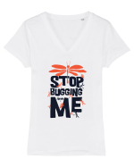 Stop Bugging Me Tricou mânecă scurtă guler V Damă Evoker