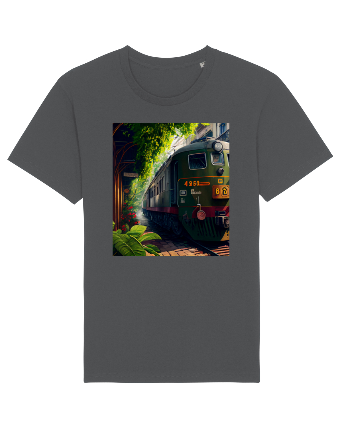 Tricou mânecă scurtă Unisex Rocker Anthracite