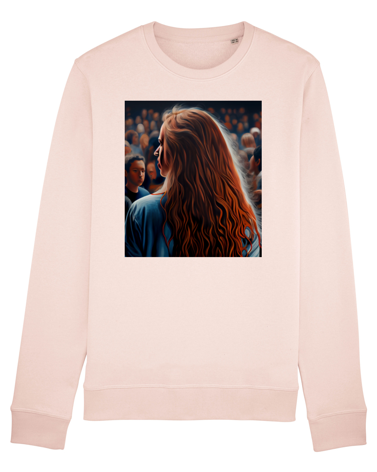 Bluză mânecă lungă Unisex Rise Candy Pink