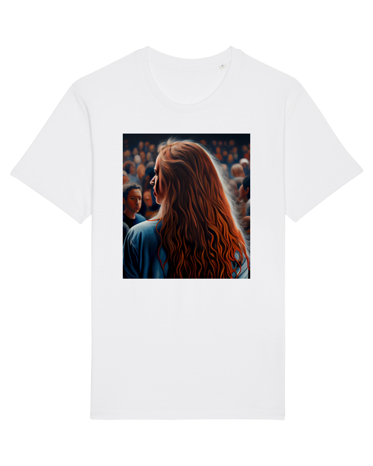 Tricou mânecă scurtă Unisex Rocker White