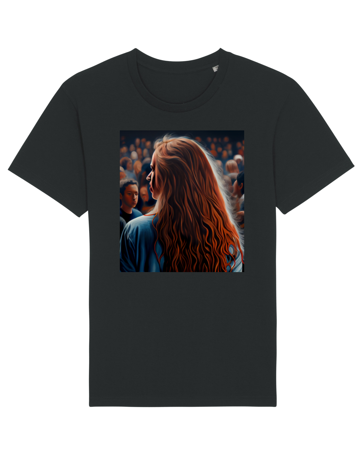 Tricou mânecă scurtă Unisex Rocker Black