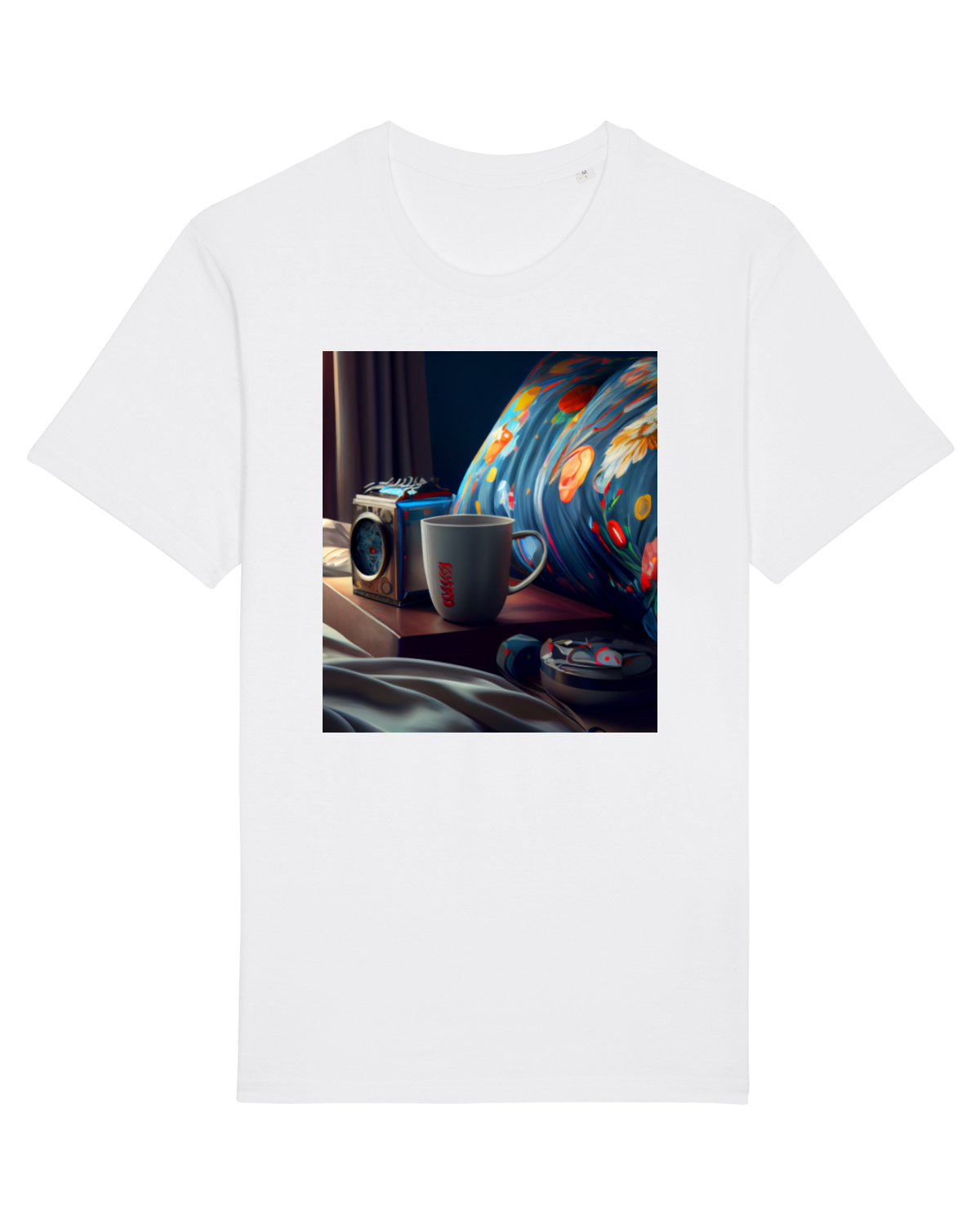 Tricou mânecă scurtă Unisex Rocker White