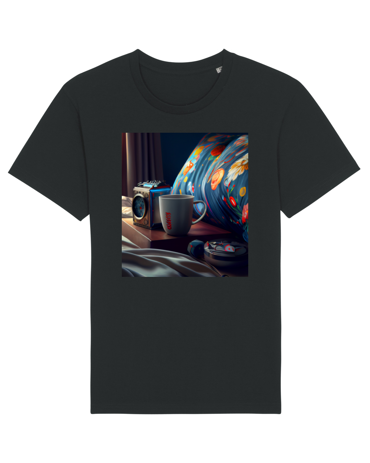 Tricou mânecă scurtă Unisex Rocker Black