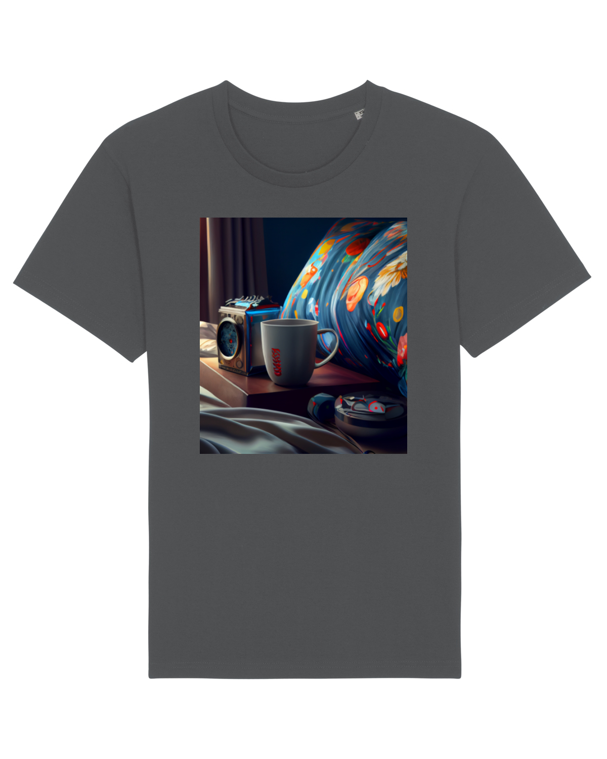 Tricou mânecă scurtă Unisex Rocker Anthracite