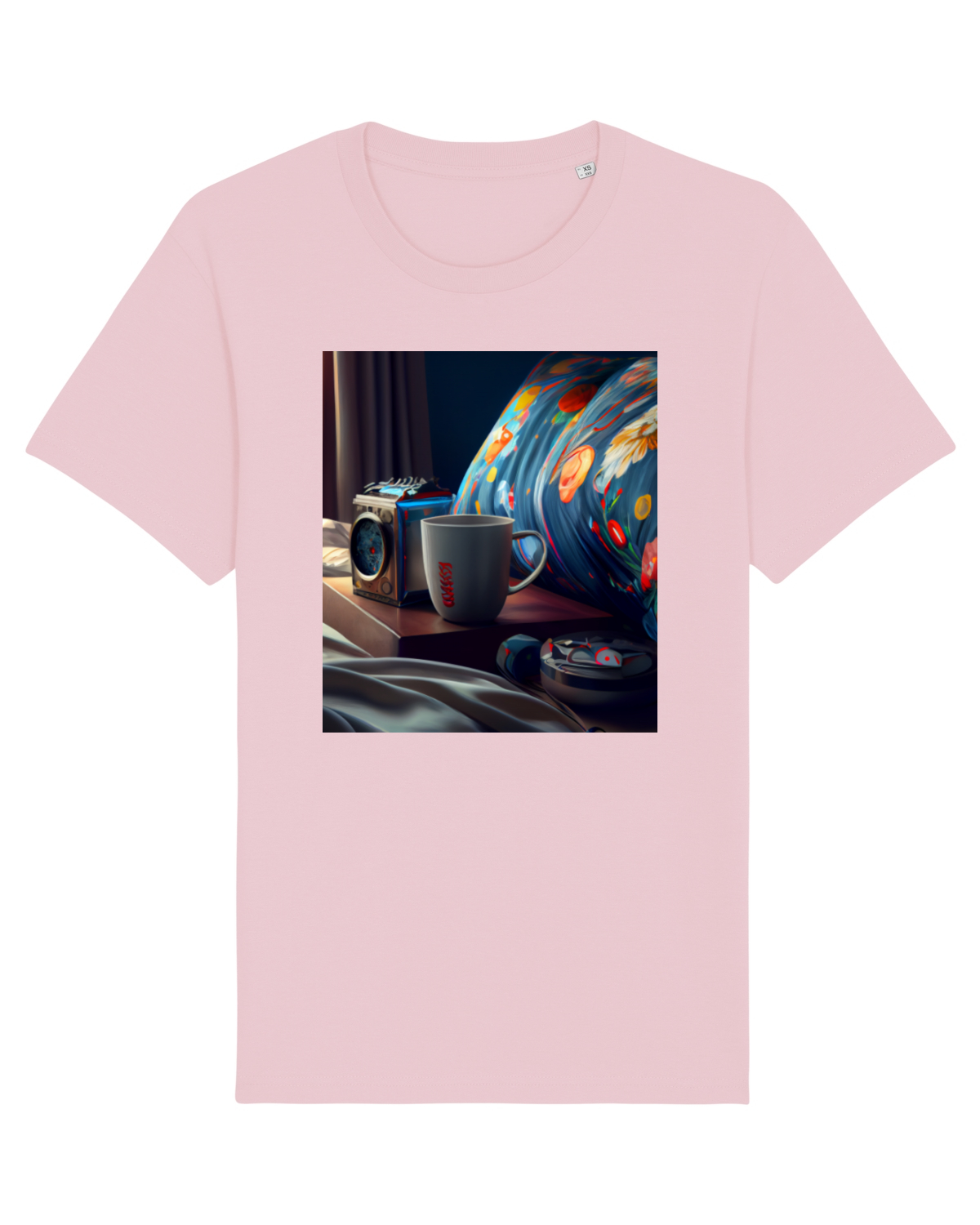 Tricou mânecă scurtă Unisex Rocker Cotton Pink