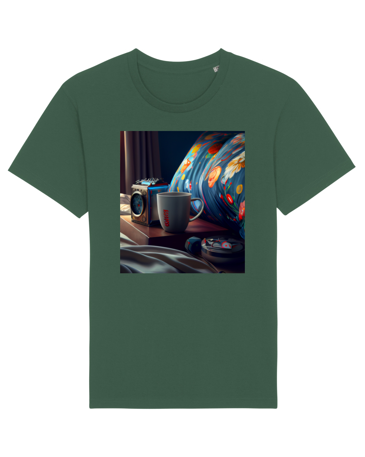Tricou mânecă scurtă Unisex Rocker Bottle Green