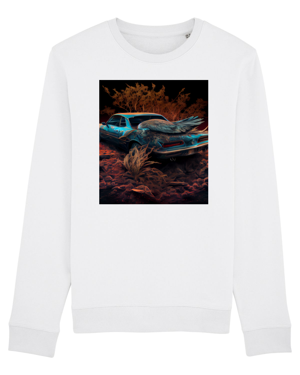 Bluză mânecă lungă Unisex Rise White
