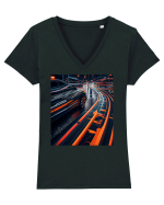 DIGITAL ART 7 Tricou mânecă scurtă guler V Damă Evoker