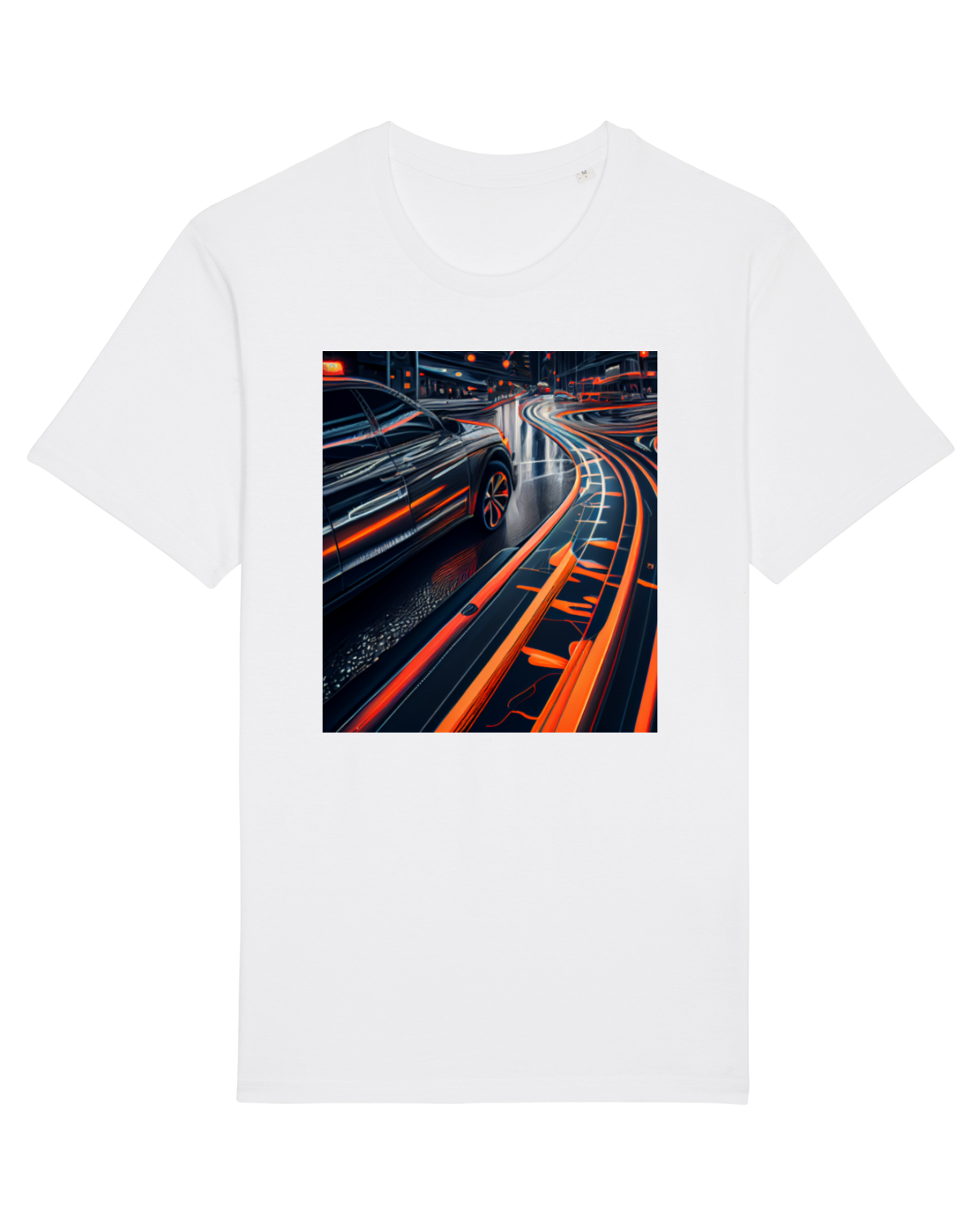 Tricou mânecă scurtă Unisex Rocker White