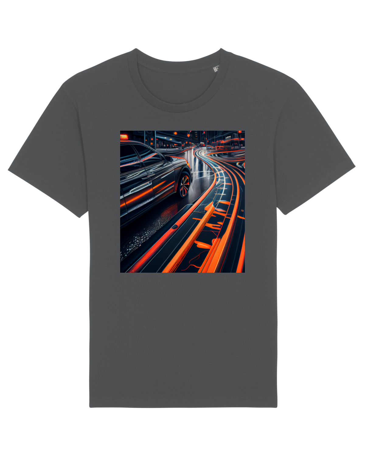 Tricou mânecă scurtă Unisex Rocker Anthracite
