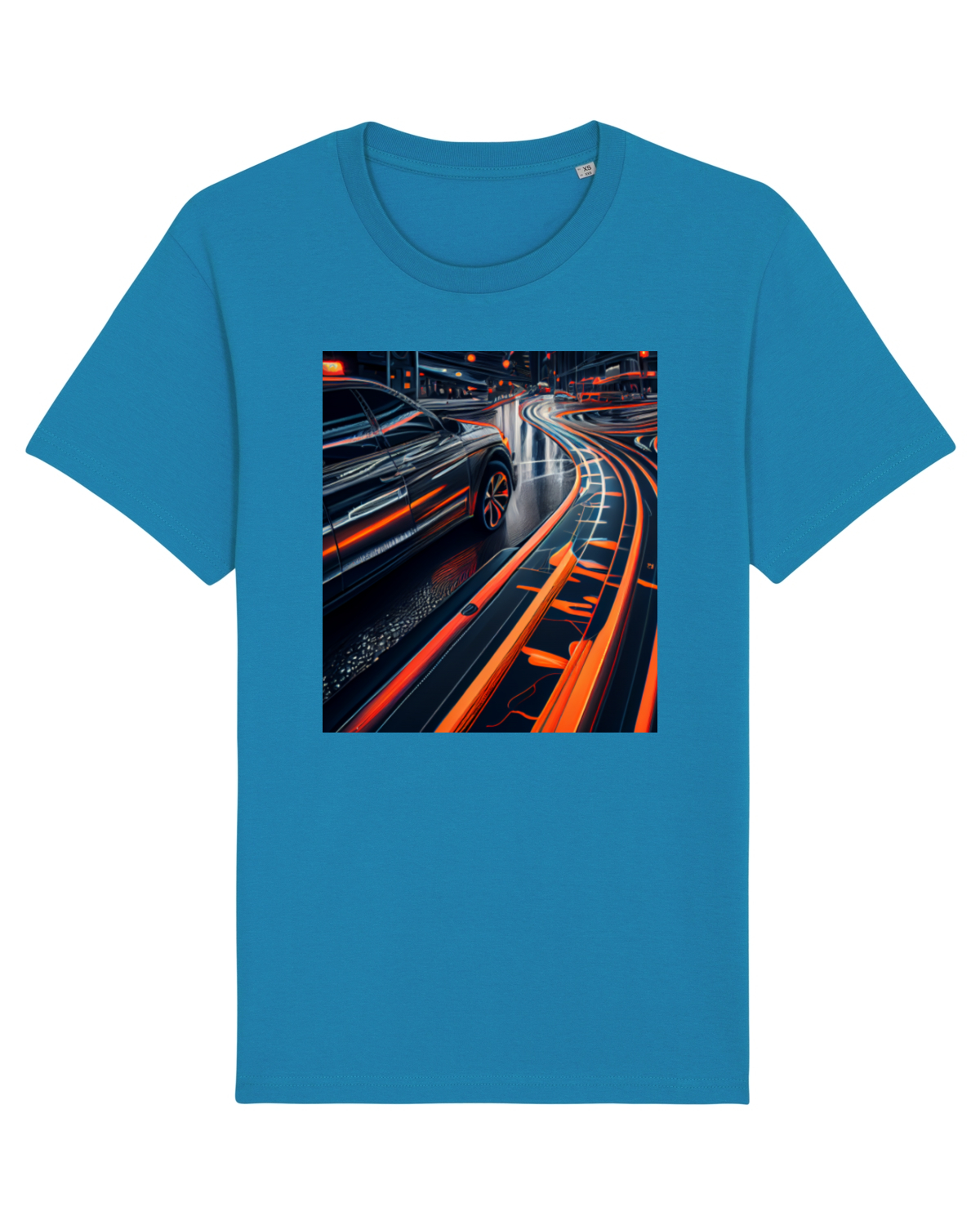 Tricou mânecă scurtă Unisex Rocker Azur