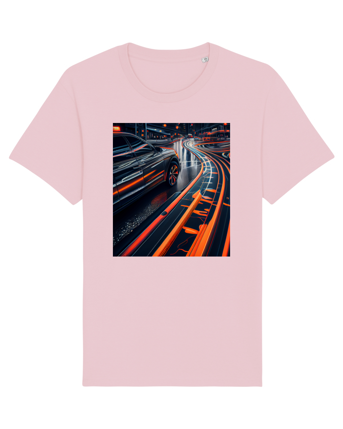 Tricou mânecă scurtă Unisex Rocker Cotton Pink