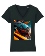 DIGITAL ART 8 Tricou mânecă scurtă guler V Damă Evoker