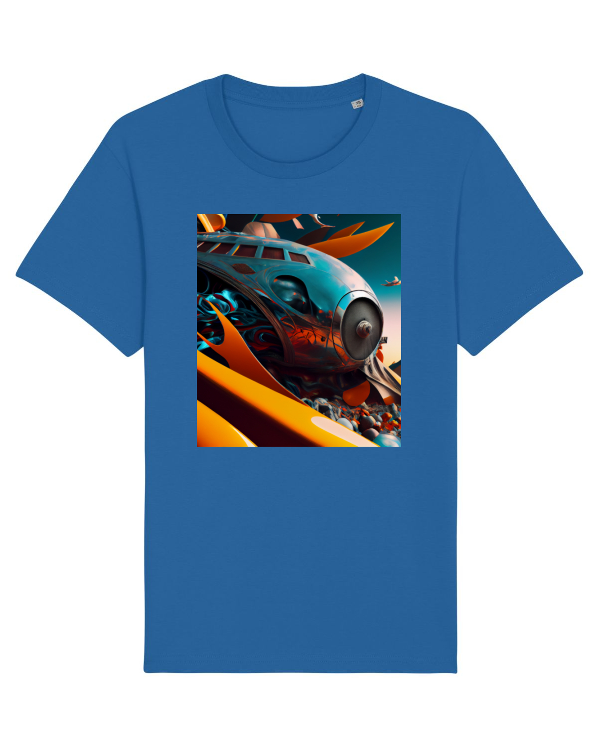 Tricou mânecă scurtă Unisex Rocker Royal Blue