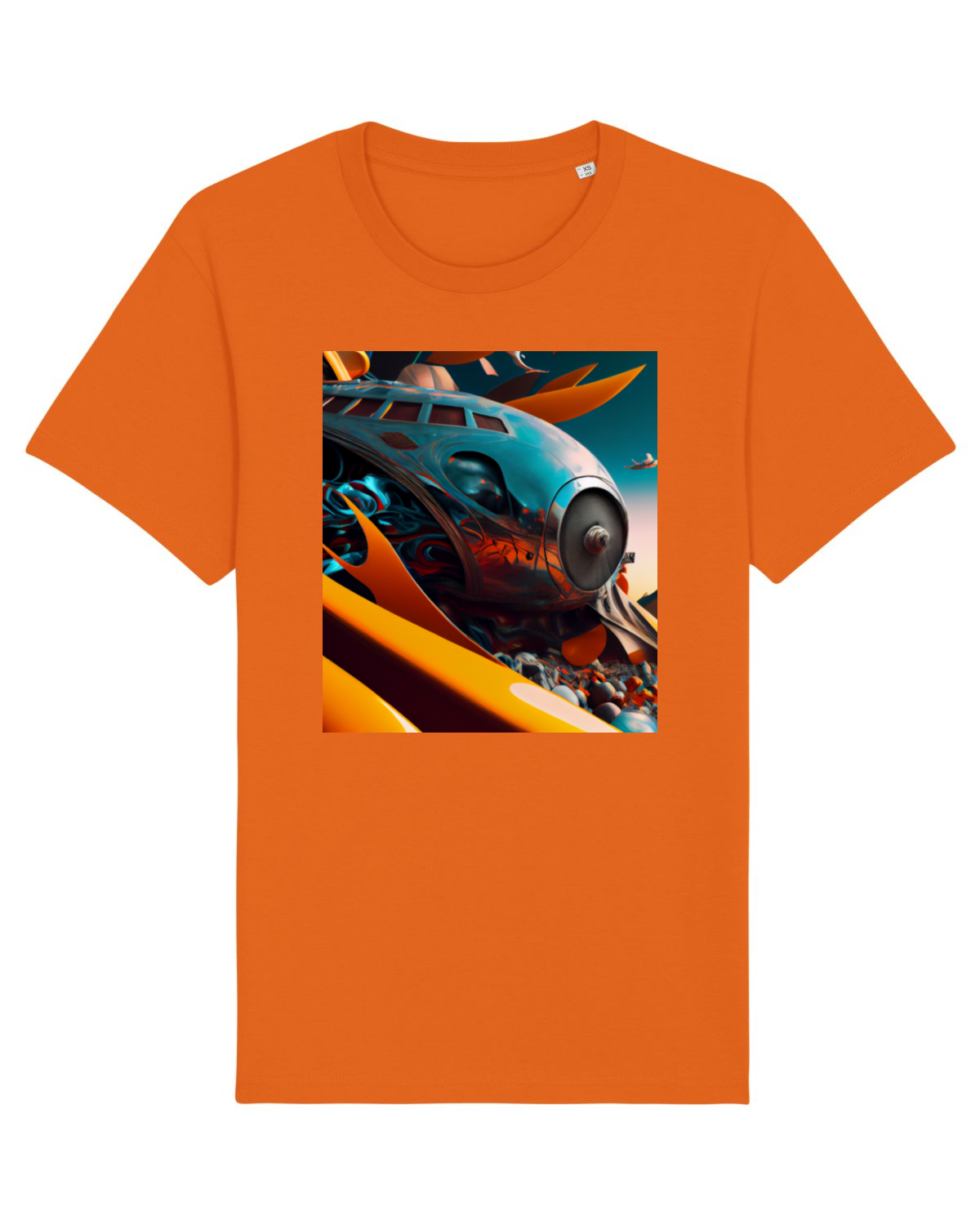 Tricou mânecă scurtă Unisex Rocker Bright Orange