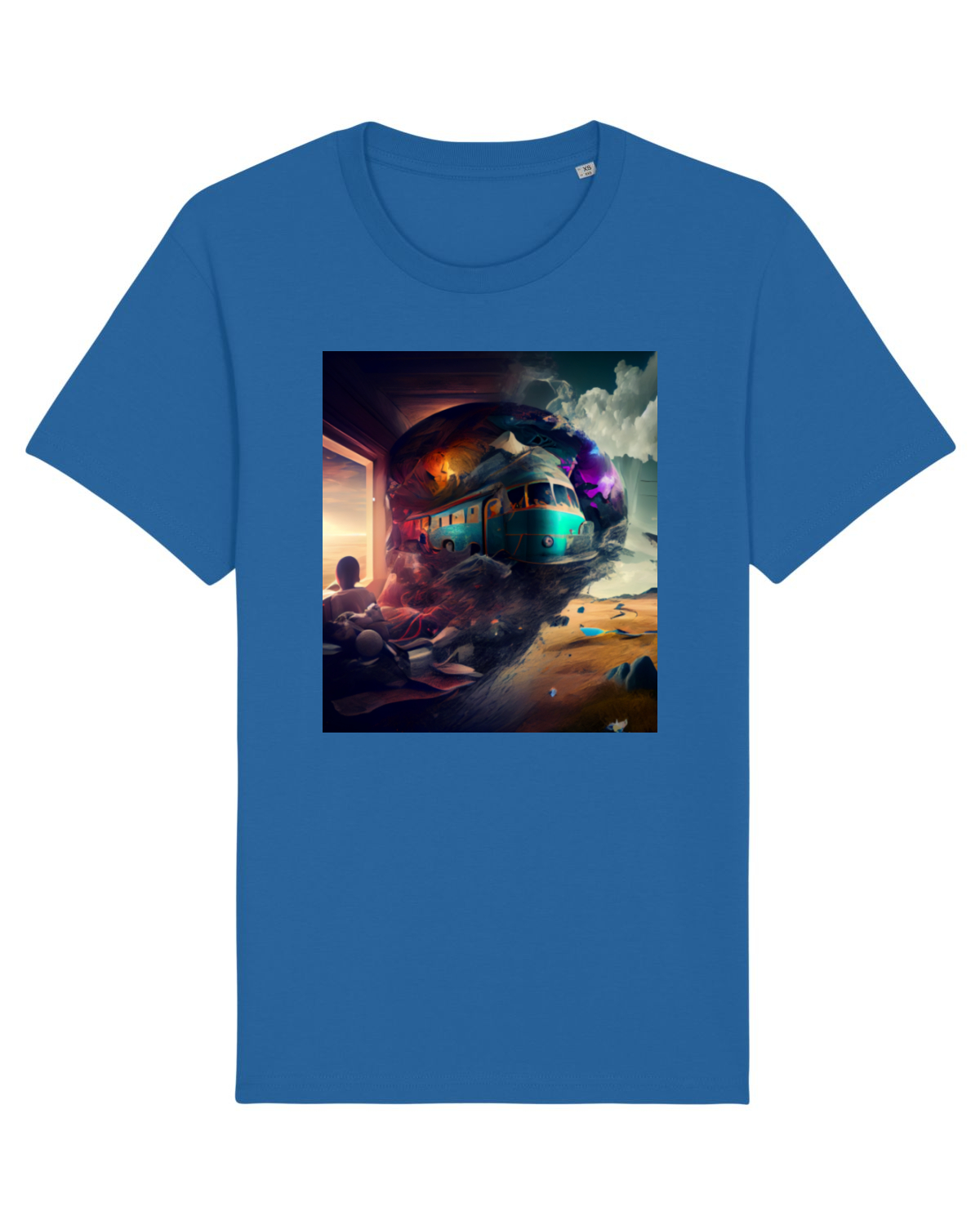 Tricou mânecă scurtă Unisex Rocker Royal Blue
