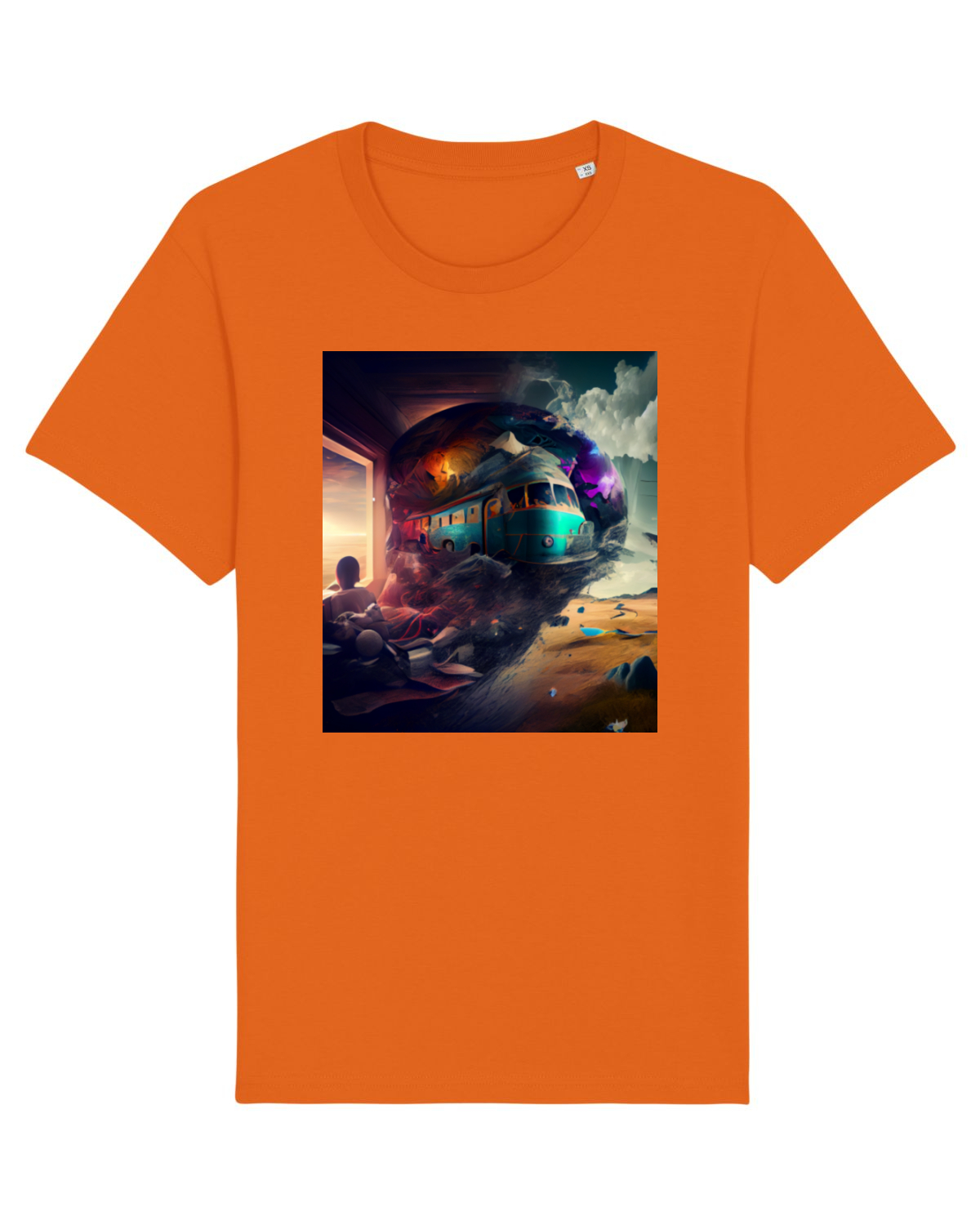 Tricou mânecă scurtă Unisex Rocker Bright Orange