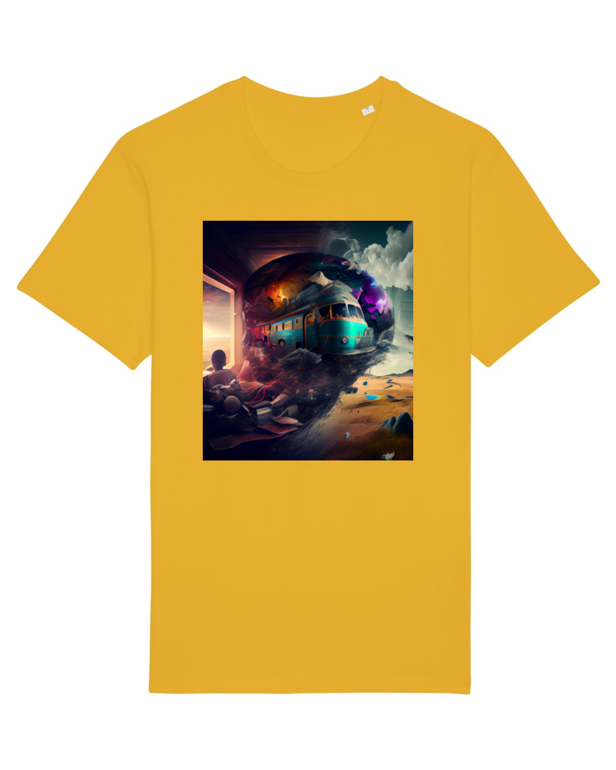Tricou mânecă scurtă Unisex Rocker Spectra Yellow