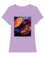 DIGITAL ART 10 Tricou mânecă scurtă guler larg fitted Damă Expresser