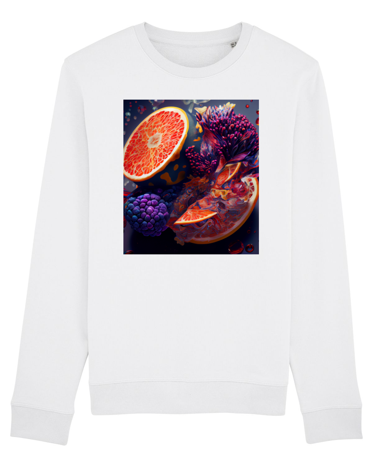 Bluză mânecă lungă Unisex Rise White