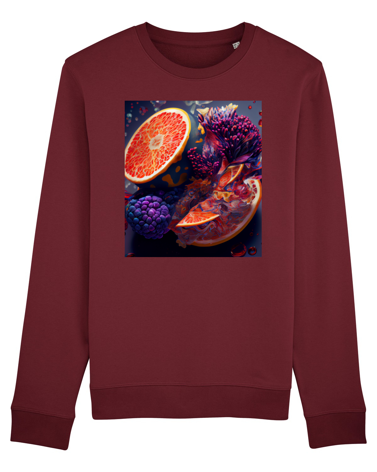 Bluză mânecă lungă Unisex Rise Burgundy