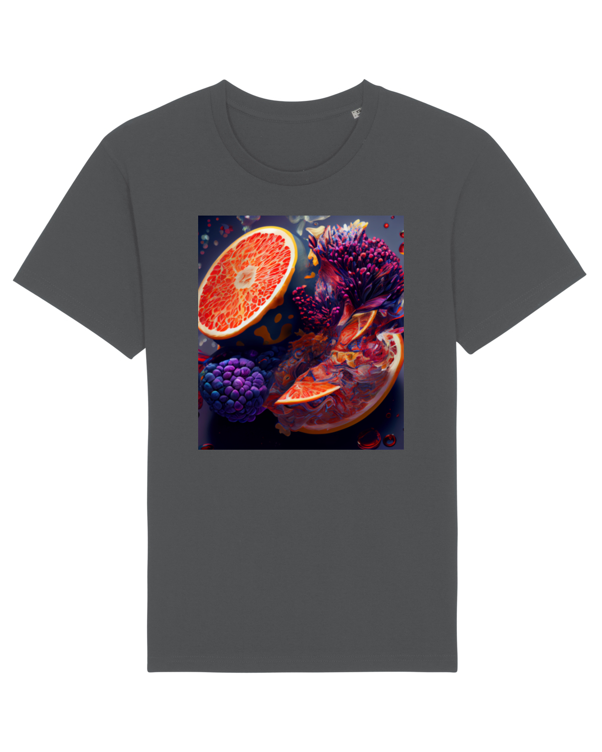 Tricou mânecă scurtă Unisex Rocker Anthracite