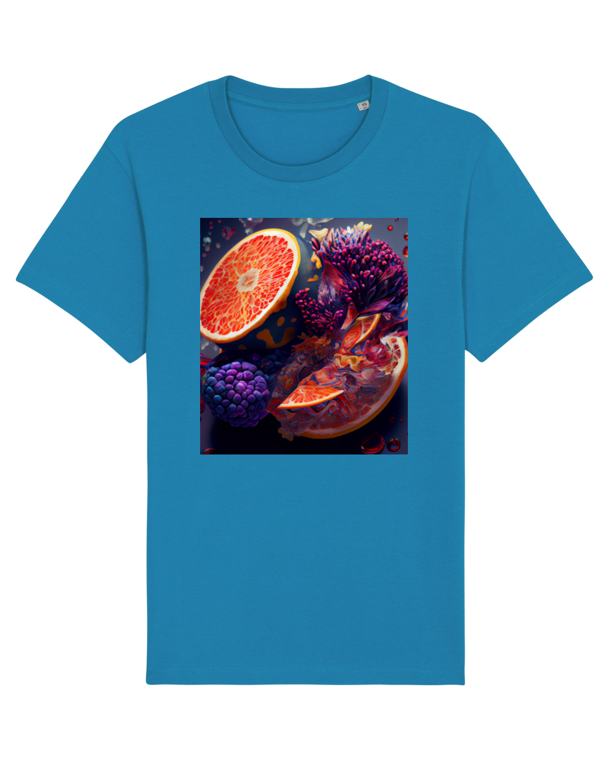 Tricou mânecă scurtă Unisex Rocker Azur