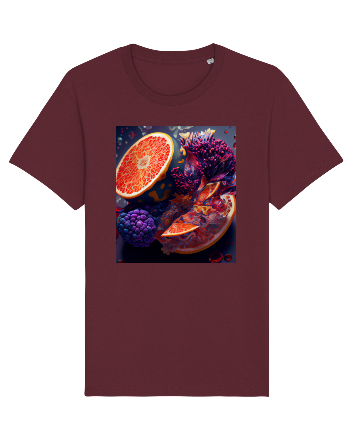Tricou mânecă scurtă Unisex Rocker Burgundy