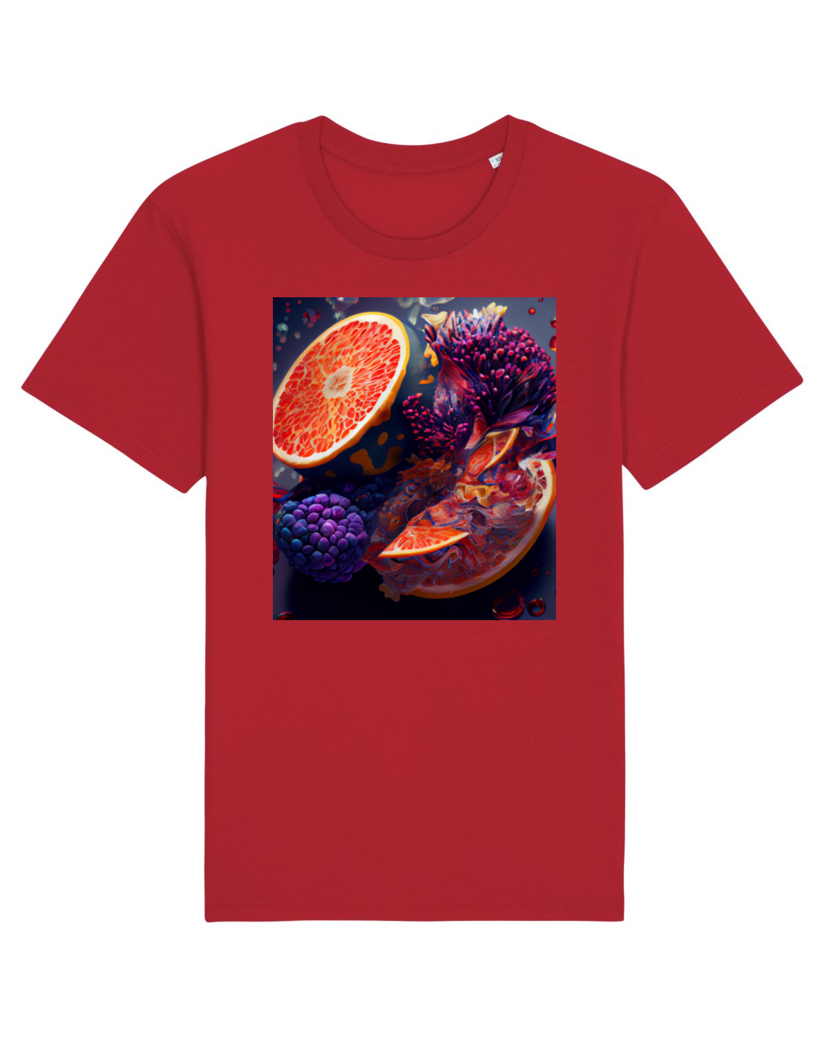 Tricou mânecă scurtă Unisex Rocker Red