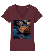 DIGITAL ART 11 Tricou mânecă scurtă guler V Damă Evoker